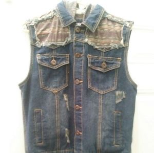 Blue jean denim jacket